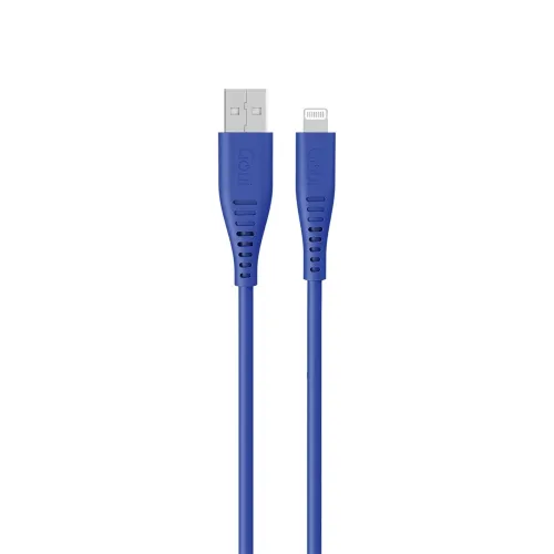 Goui Rubber Usb To Lightning 1.5m Cable-blue