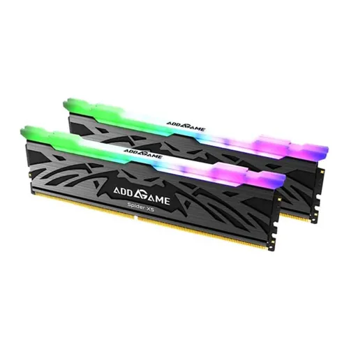 Addlink Addgame Spider X5 Rgb - 32gb (16gbx2) Ddr5 6400mt/s Cl38 Memory Kit With Heatsink - Black