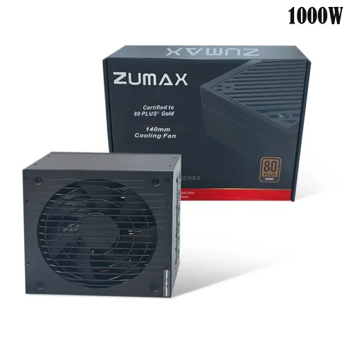 Zumax Mass Series 1000w 80 Plus Gold 140mm Cooling Fan Power Supply
