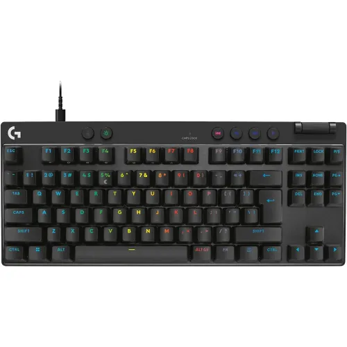 Logitech Pro X Tkl Rapid Wired Gaming Keyboard - Black (English)