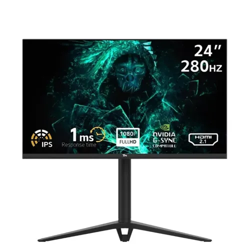 Twisted Minds 24" Fhd Ips, 280 Hz, Hdmi 2.1 Gaming Monitor - Black