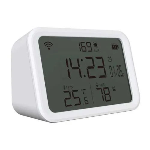 Porodo Lifestyle 4 In 1 Temperature And Humidity Sensor - White