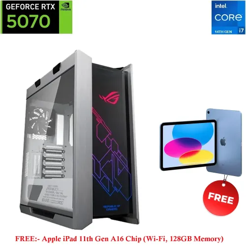 Asus Rog Strix Intel Core I7 - 14th Gen Rtx 5070 12gb Gaming Pc With Free Ipad