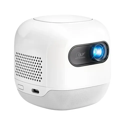 Powerology Mini Beam Portable Projector - White