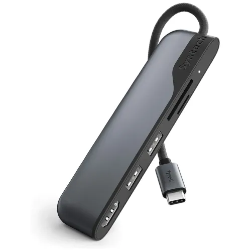 Syntech USB C Hub 5-in-1 USB C to HDMI Adapter with SD MicroSD Card Reader 2 USB3 Ports