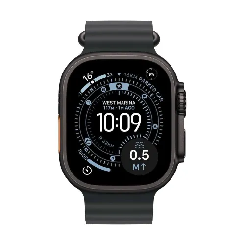 Apple Watch Ultra 3 GPS + Cellular 49mm Black Titanium Case with Black Ocean Band