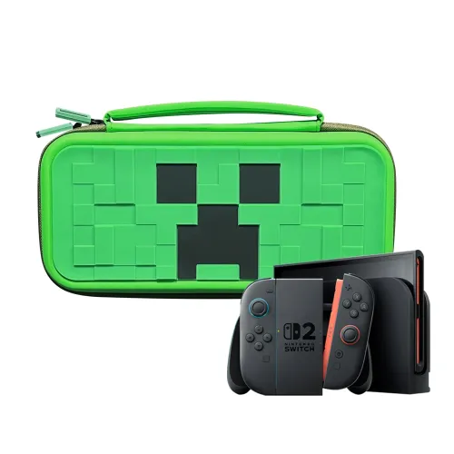 Silicone Carry Case for Nintendo Switch 2 Minecraft (PP Bag)