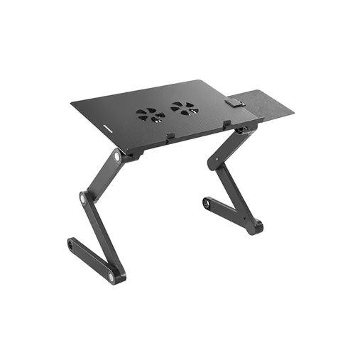 Lumi Height Adjustable Ventilated Laptop Desk with Mouse Pad Side Mount & Cooling Fan LPD03-4