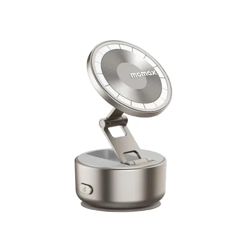 Momax 1-Snap Go Auto Suction Magnetic Phone Stand - Titanium