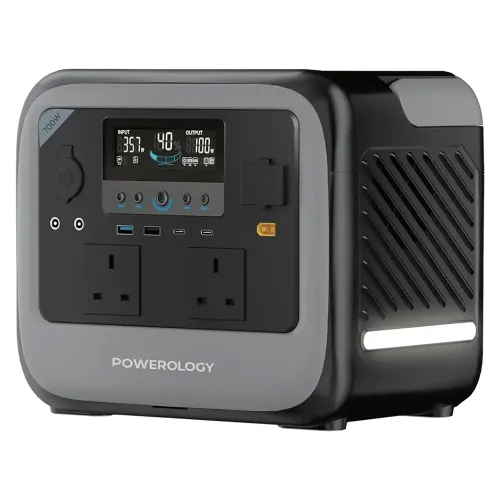 Powerology Pater II Portable Power Station 700W - Gray