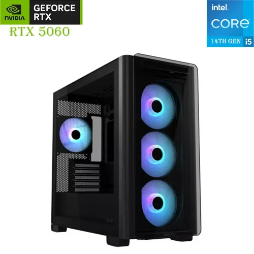 Gaming PC – ASUS A23 (Intel Core i5 14th Gen | RTX 5060 8GB | 1TB SSD | 16GB RAM)