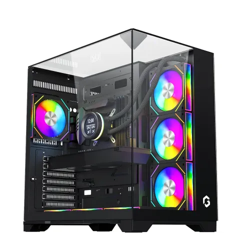 GAMEON Valkyrie I Series Mid Tower Gaming Case (7 ARGB Fans Included)