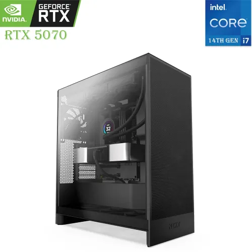 GAMING PC NZXT – Intel Core i7 14th Gen | RTX 5070 12GB | 32GB DDR5 | 1TB NVMe SSD