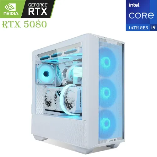 Gaming Pc Lian Li Intel Core I9-14th Gen Rtx 5080 16gb, 2tb Ssd, 32gb Ram - White