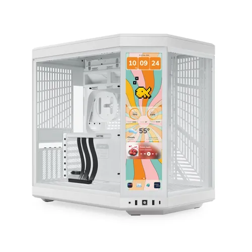 Hyte Y70 Touch Infinite Modern Aesthetic Case 14.9" - Snow White