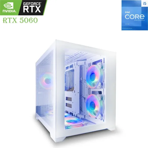 Gaming Pc Lovingcool Intel Core I5 - 13th Gen Rtx 5060 8gb, 1tb Ssd, 16gb Ram White