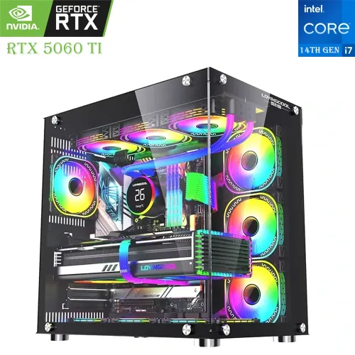 Gaming PC – WJCoolman Intel Core i7 14th Gen, RTX 5060 Ti 16GB, 1TB SSD, 16GB RAM
