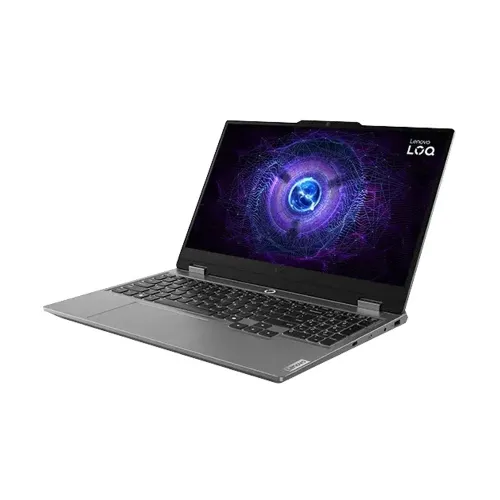 Lenovo Loq 15IRX9 Gaming Laptop, Intel Core i5-13450HX Processor, 16GB DDR5 RAM, 512GB NVMe SSD, RTX 3050 6GB VGA, 15.6" FHD IPS 144Hz Display, White Backlit Keyboard, Luna Grey
