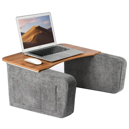 Gamvity Lap Desk Fs-23 - Dark Grey + Hickory Wood
