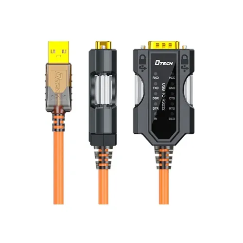 Dtech Usb To Rs232 Ten-light Serial Cable