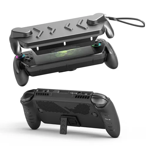 JYS Protective TPU case with Front Cover for ROG XBOX Ally&Ally X - Black