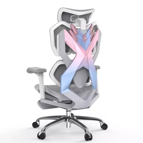Sihoo X5fs-101-jt Gaming Chair With Footrest - Grey