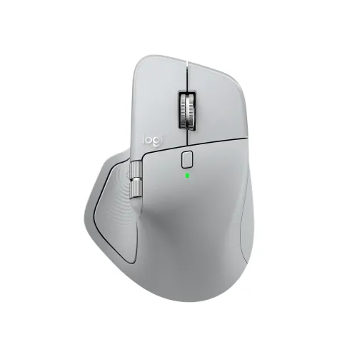 Logitech MX Master 4 Wireless Mouse – Pale Gray ( Precision, Speed & Haptic Control )