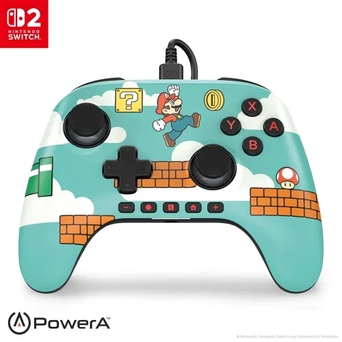 PowerA Advantage Wired Controller for Nintendo Switch 2 - Mario Time