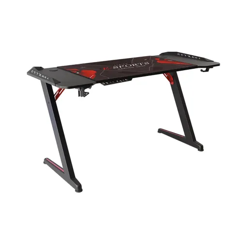 Gamvity Z Shaped Gaming Desk 1200*600 - Carbon Fiber Black