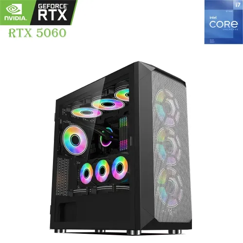 Gaming Pc Wjcoolman Intel Core I7 - 12th Gen Rtx 5060 Oc 8gb, 1tb Ssd, 16gb Ram
