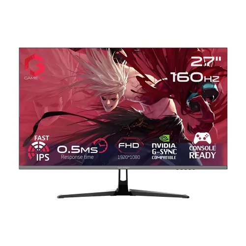 GAMEON GOES27FHD160IPS Essential Series 27" FHD, 160Hz, MPRT 0.5ms, HDMI 2.1, Fast IPS Gaming Monitor (Supports PS5) - Black