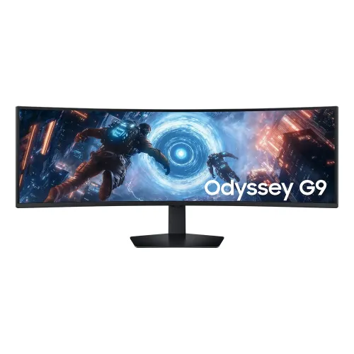 Samsung Odyssey G9 G91F 49" DQHD (5120 x 1440), VA Panel, 1ms(GTG), 144Hz, VESA DisplayHDR 600, AMD FreeSync Premium Pro, HDMI 2.1, Ergonomic Stand, 1000R Curved Gaming Monitor LS49FG910EMXUE