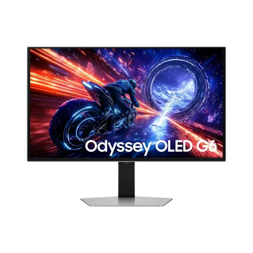 Samsung 27" Odyssey OLED G6 G60SF QHD 500 Hz 1 ms Response Time G-Synce with Pivot Gaming Monitor LS27FG602SMXUE