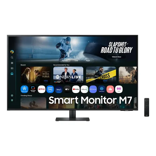 SamSung M7 43" 4K VA Panel 60Hz 4ms (GtG) USB Type-C, AI Features Smart Monitor - Black LS43FM702UMXUE