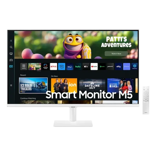 Samsung LS27CM501EMXUE M5 Smart Monitor - 27.0" VA FHD / 4ms / USB / HDMI / Wi-Fi / Bluetooth / White - Monitor LS27CM501EMXUE