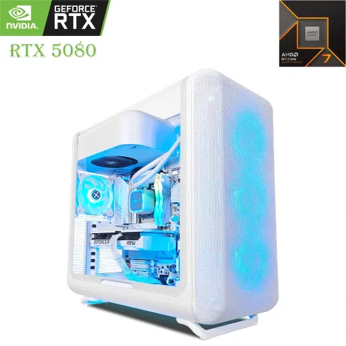 Hyte X50 Gaming PC AMD Ryzen 7 9800x3d Rtx 5080 16gb, 2tb Ssd, 32gb Ram White