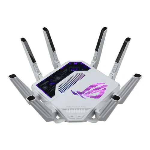 ASUS - ROG Rapture GT-BE19000AI Tri-Band Wi-Fi 7 Gaming Router - White