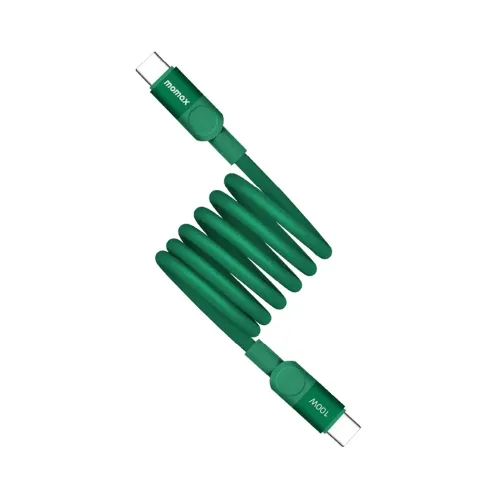 Momax Mag.Link Magnetic USB-C to USB-C Cable 100W 1m - Green