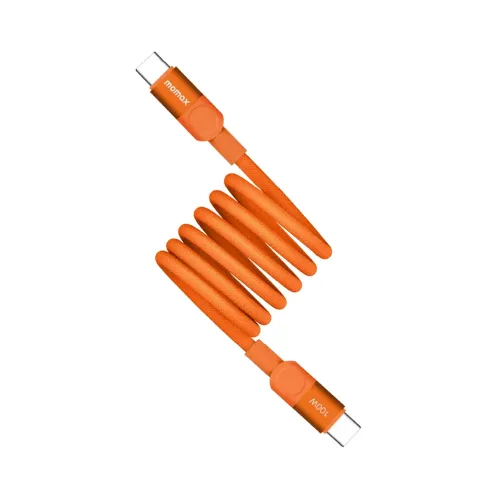 Momax Mag.Link Magnetic USB-C to USB-C Cable 100W 1m - Orange