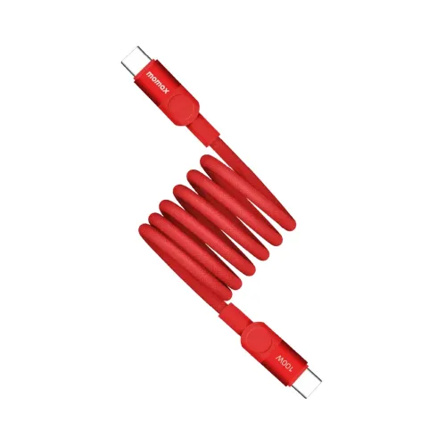 Momax Mag.Link Magnetic USB-C to USB-C Cable 100W 1m - Red