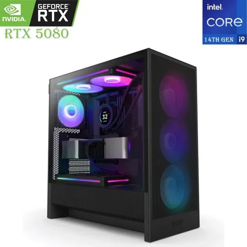 Gaming Pc Nzxt H Series Intel Core I9-14th Gen Rtx 5080 16gb, 1tb Ssd, 32gb Ram