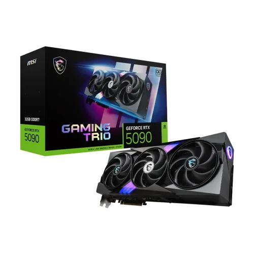MSI Geforce RTX 5090 Gaming Trio OC Edition 32GB GDDR7 Graphic Card - Black