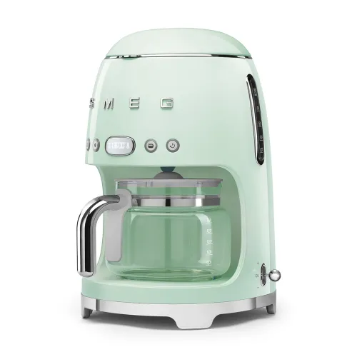 Smeg Drip Coffee Machine 50's Style Aesthetic - Pastel green