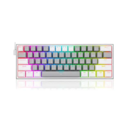 Redragon FIZZ RGB Wired Gaming Mechanical Keyboard (K617-RGB) (Dust Proof Red)