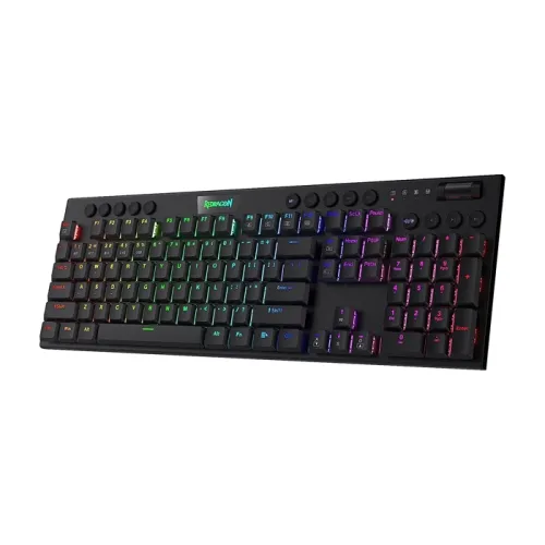 Redragon K618 Horus Wireless Rgb Mechanical Bluetooth/2.4ghz/wired Gaming Keyboard  - Red Switch