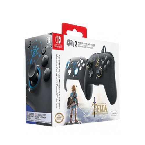 NINTENDO SWITCH FACEOFF DELUXE WIRED PRO CONTROLLER ZELDA