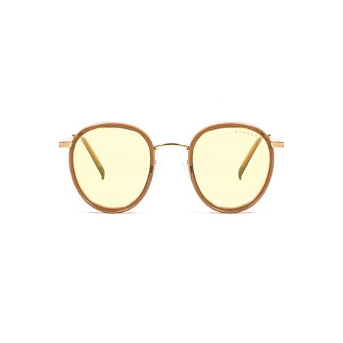 GUNNAR EYEWEAR Atherton Computer Glasses (Satin Gold Frame, Amber Lens Tint)