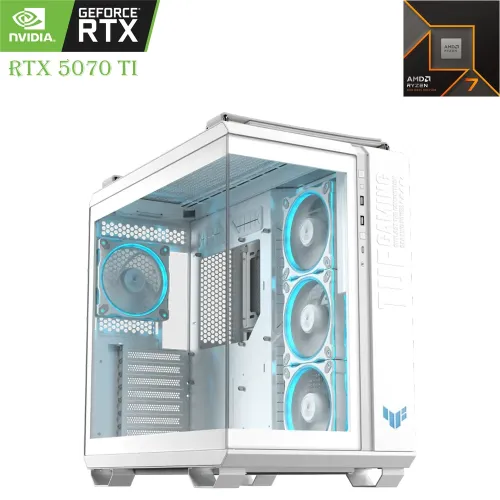 Asus Tuf Gaming Pc Amd Ryzen 7 9800x3d Rtx 5070 Ti Solid 16gb, 2tb Ssd, 32gb Ram