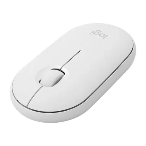 Logitech M350 Pebble Wireless Mouse - Off White