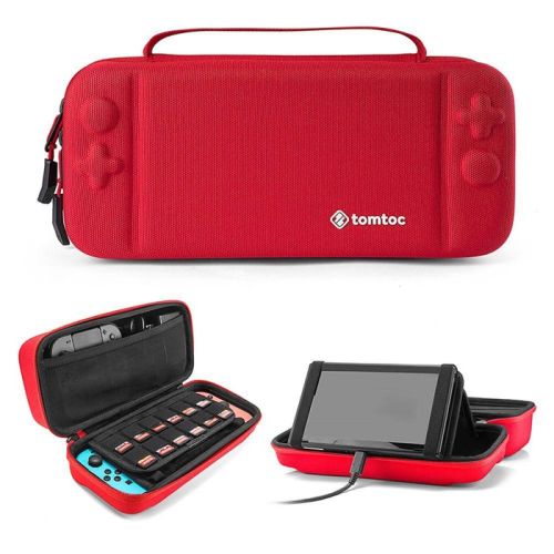 Tomtoc Nintendo Switch Travel Case - Red